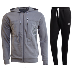 Set Adidas Zip-Up Hoodie + Entrada 22 Sweatpants