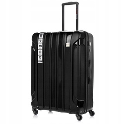 SwissBags Travel Suitcase Tourist 75cm Black