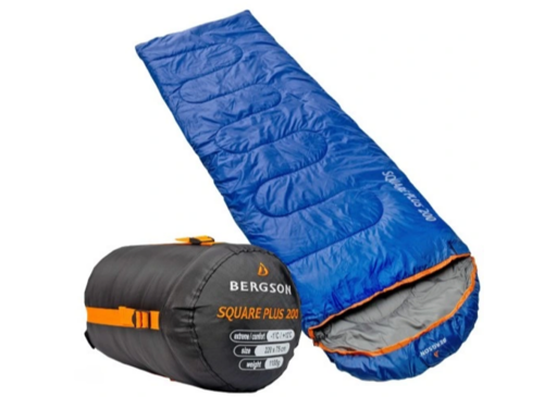 BERGSON SQUARE PLUS 200 Blue Tourist Sleeping Bag - BRG00126