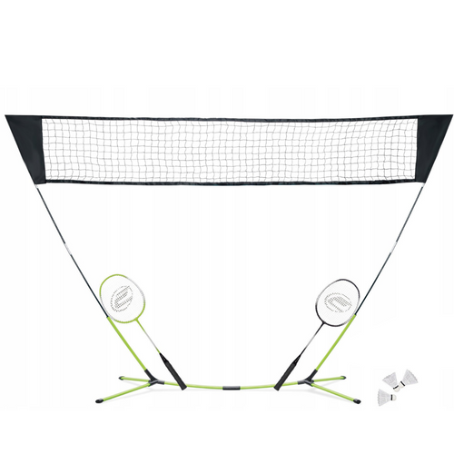 Badminton Set - Net + 2 Rackets 3 Shuttlecocks Stand Case Spartan