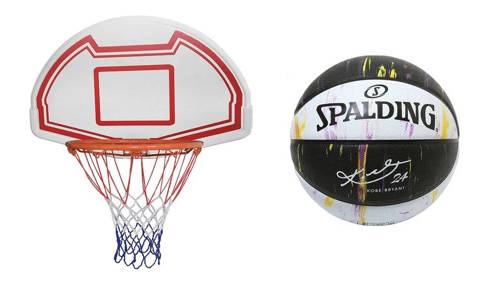 Basketball Backboard MASTER 90 x 60 cm + Spalding Basketball