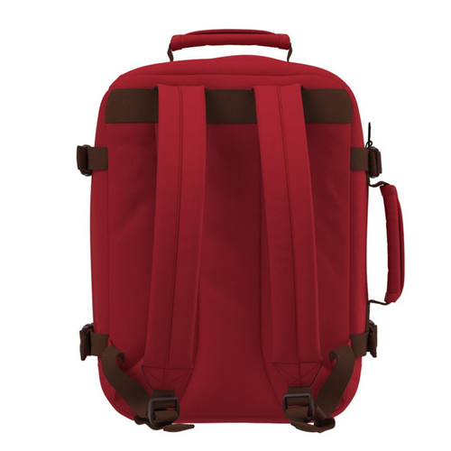 CabinZero Classic 28L 2 in 1 Backpack Travel Bag Wizzair Ryanair Deep Ocean London Red - CZ82303