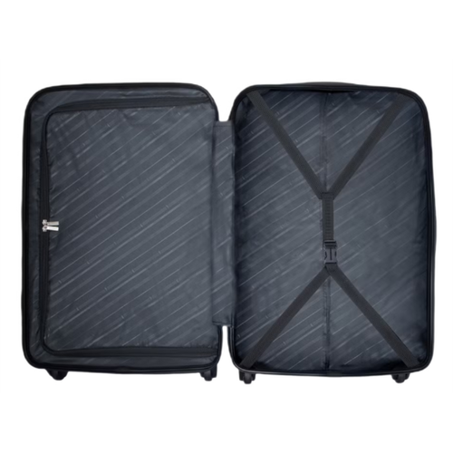 Medium Travel Suitcase PUCCINI Navy Wheels 58 L - ABS024B-7A