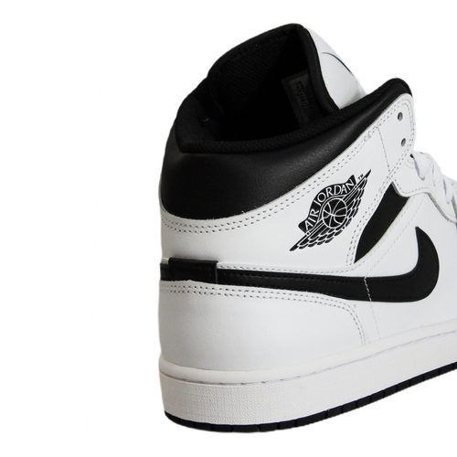 Men's sports sneakers Air Jordan 1 Mid White Black - DQ8426-132