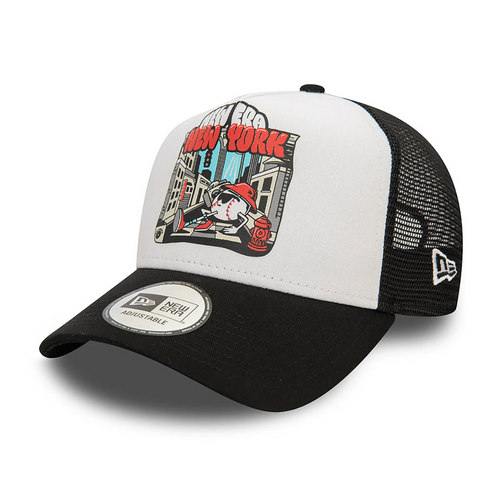 New Era New York Graphic Print E-Frame Trucker Cap - 60565536