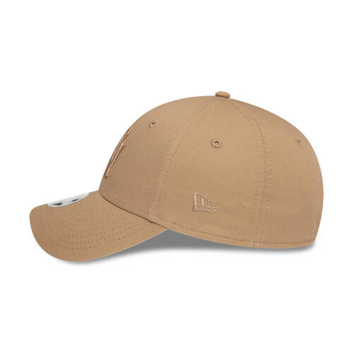 New Era New York Yankees Womens League Essential Light Beige 9FORTY Adjustable Cap - 60471463