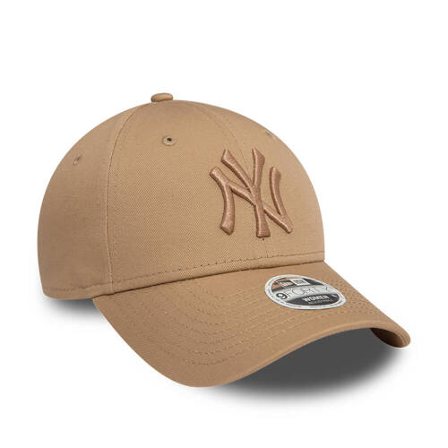 New Era New York Yankees Womens League Essential Light Beige 9FORTY Adjustable Cap - 60471463