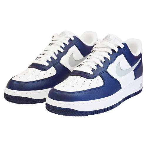 Nike Air Force 1 '07 Low White Navy Grey Shoes - DV3501-400