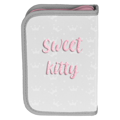 PASO Sweet Kitty Pencil Case with Equipment Gray - PP23KC-P001