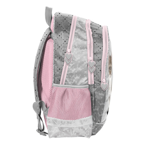 PASO Sweet Kitty School Backpack for Kids Gray - PP23KC-081