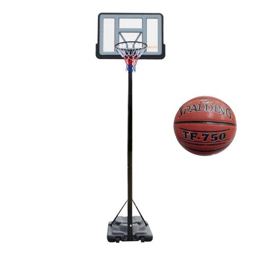 Portable Basketball stand MASTER Area 305 - MASSPSB-21 + Spalding ball