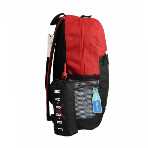 School backpack with a pencil case red white Air Jordan School Backpack - 9B0503-RW3