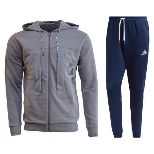 Set Adidas Zip-Up Hoodie + Entrada 22 Pants