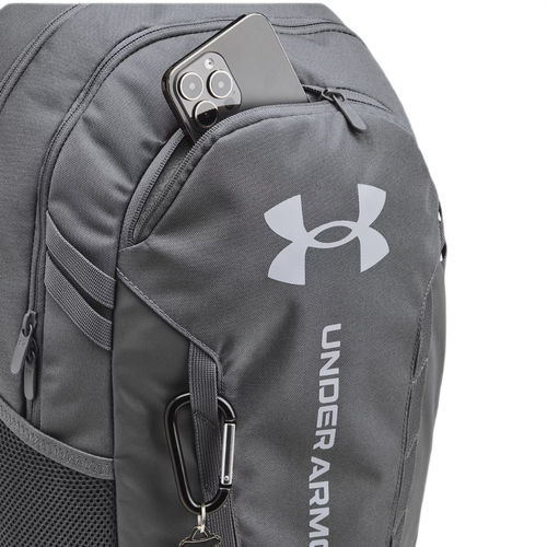 Sports backpack unisex for school grey 29L Under Armour UA Hustle 6.0 - 1384672-025