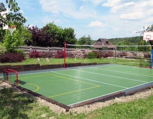 Sure Shot VersaCourt Basketball Court Playground Backyard