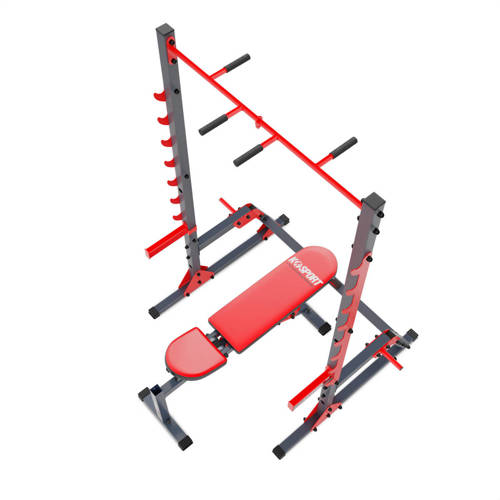 Training stand for barbell exercises with bar protection K-SPORT - KSSL023