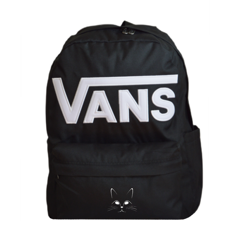 Vans Old Skool Drop V Backpack Black VN000H4ZBLK1 + Custom Cat