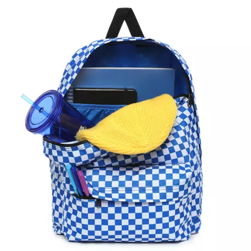 Vans Old Skool III Victoria Blue Check Backpack - VN0A3I6RZZ4