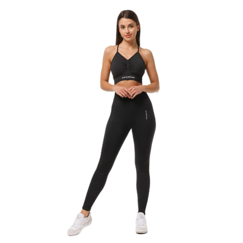 Women's seamless black sport leggings Carpatree Allure - CP-ASL-SB