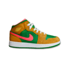 Air Jordan 1 Mid SE Green shoes- DX4365-700