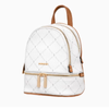 Elegant Mini Backpack Women's Handbag Puccini Monogram White - BLXP0043P-0