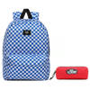 Vans Old Skool III Victoria Blue Check Backpack - VN0A3I6RZZ4