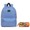 Vans Old Skool III Victoria Blue Check Backpack - VN0A3I6RZZ4