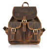 Women's leather backpack Paolo Peruzzi Vintage Retro - T-16-BR