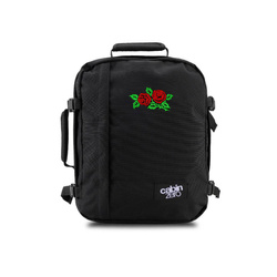 CabinZero Classic 2w1 28L Backpack black + Custom Roses