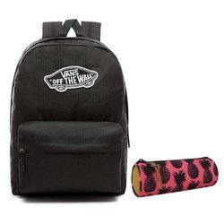 Plecak VANS Realm Backpack szkolny - VN0A3UI6BLK + Pencil Pouch