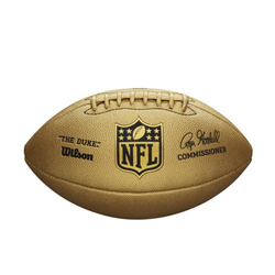 Wilson NFL The Duke Metallic Edition Gold American Football Ball - WTF1826