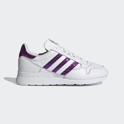 Women's Shoes Adidas Originals ZX 500 Cloud White/Shock Purple - G55663