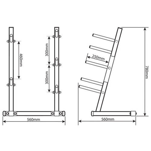 Gym stand for training 280 KG K-SPORT - KSH014