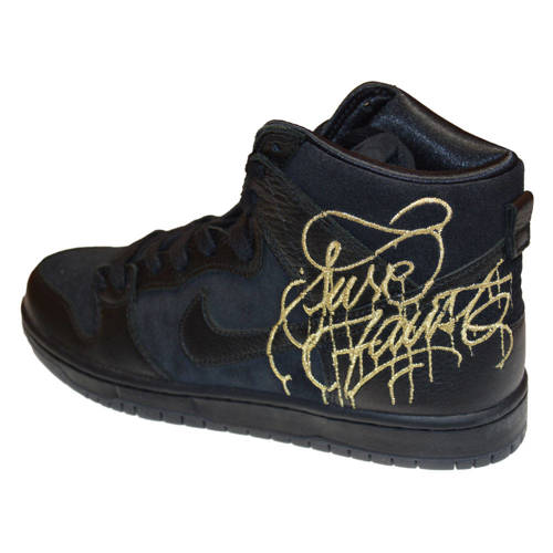 Herren-Sportschuhe Nike SB Dunk High FAUST Schwarz Gold - DH7755-001