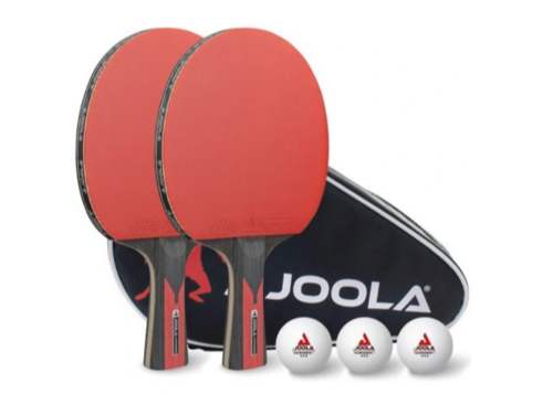 JOOLA DUO CARBON TISCHTENNISSET 2x SCHLÄGER + 3 BÄLLE - 54207