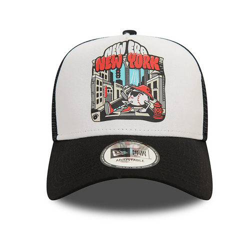 New Era New York Graphic Print E-Frame Trucker Cap - 60565536