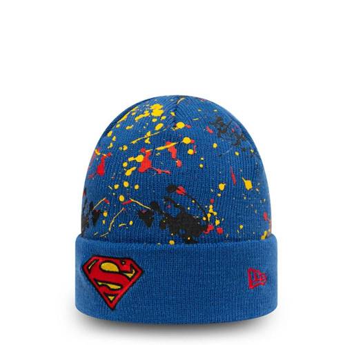 New Era Paint Splat Blue Cuff Superman Winter Hat - 60141866