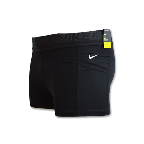 Nike Pro Femme NVLTY 3INCH Shorts Wmns Black/Pure Platinum - DA0485-010