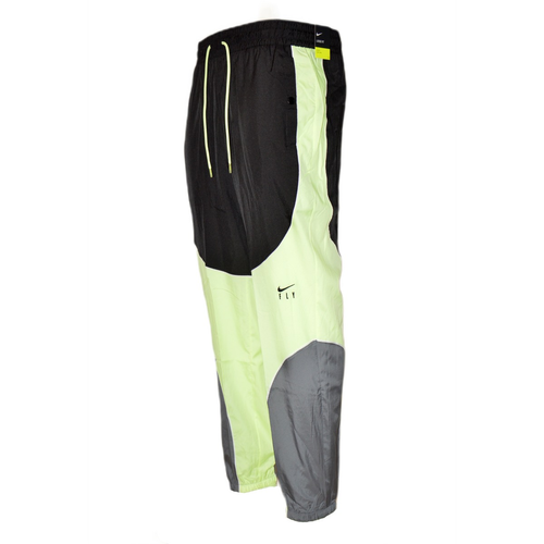 Nike Swoosh Fly Pants Wmns Smoke Grey/Black/Barely Volt/Black - CZ3953-084