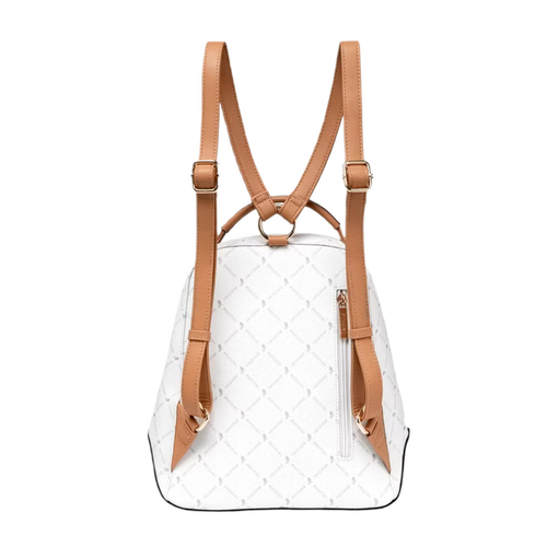 Puccini Monogram Collection Backpack White - BLXP0011P-0