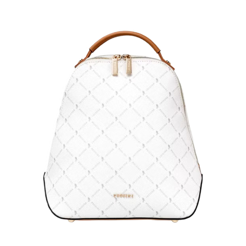 Puccini Monogram Collection Backpack White - BLXP0011P-0