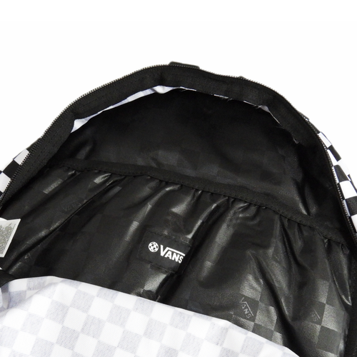 School backpack Vans Old Skool Grom Check black / white VN000J3KY281 + Custom Powdery Roses