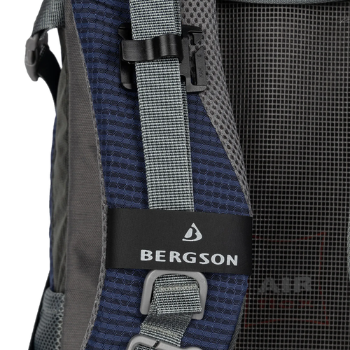 Trekking backpack for travels green grey unisex 30 liters BERGSON - MOLDE 30