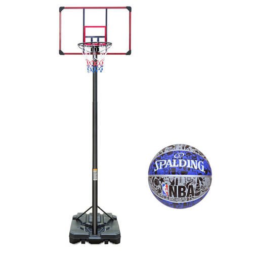 Zestaw do koszykówki regulowany Enero Senior + spalding ball