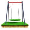 Set garden swing frame + stork nest K-SPORT Max Fun - KSOZ016