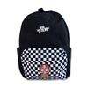 Vans New Skool Backpack Checkerboard VN000628Y281 + Custom Mexican Skull Red