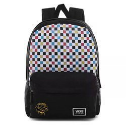 Vans Glitter Check Realm Backpack Custom Rose - VN0A48HGUX9