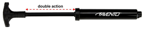 AVENTO pompka ręczna z wężykiem double action topline 2 - 45PC-BLK