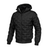 Men's spring jacket PIT BULL CARVER black with hood - 52010490000