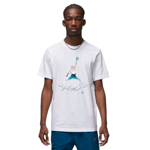 Koszulka sportowa męska Air Jordan Graphic Crew Flight Tee biała - DV8414-100